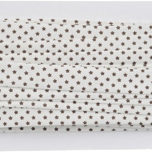 Bias binding stars beige brown 20 mm