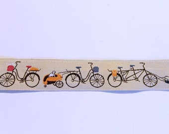 Webband Borte Bordüre Applikation Fahrrad Fahrräder  22 cm