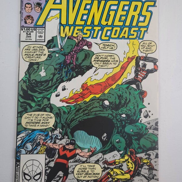 Avengers West Coast #54/ Acts of Vengeance/ Early nineties comic book / 1st print Vintage Marvel