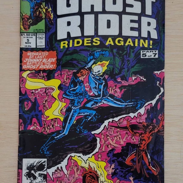 1990's Ghost Rider Comicbook - 1st Print - Part 5 of 7