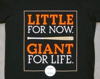 Little Giant (San Francisco Giants) - SF-inspired Baseball Youth Graphic T-shirt // SF Giants // MLB // Giants Baseball // Cute Boy Gift