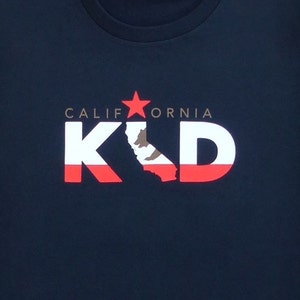 California Kid - Mens California Flag Black Graphic Tee // California Clothing // California Bear // Kid at Heart