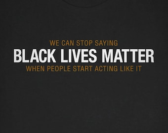 Black Lives Matter - Camiseta gráfica negra para hombre // Camiseta de marcha política // Aliado // BLM // Igualdad // Regalo para hombres