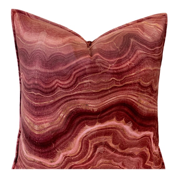 Lava print cushion cover, Lava Look Cushion Cover, Stone Look Cushion Cover, Peach Tones Cushion Cover, Velveteen Cushion