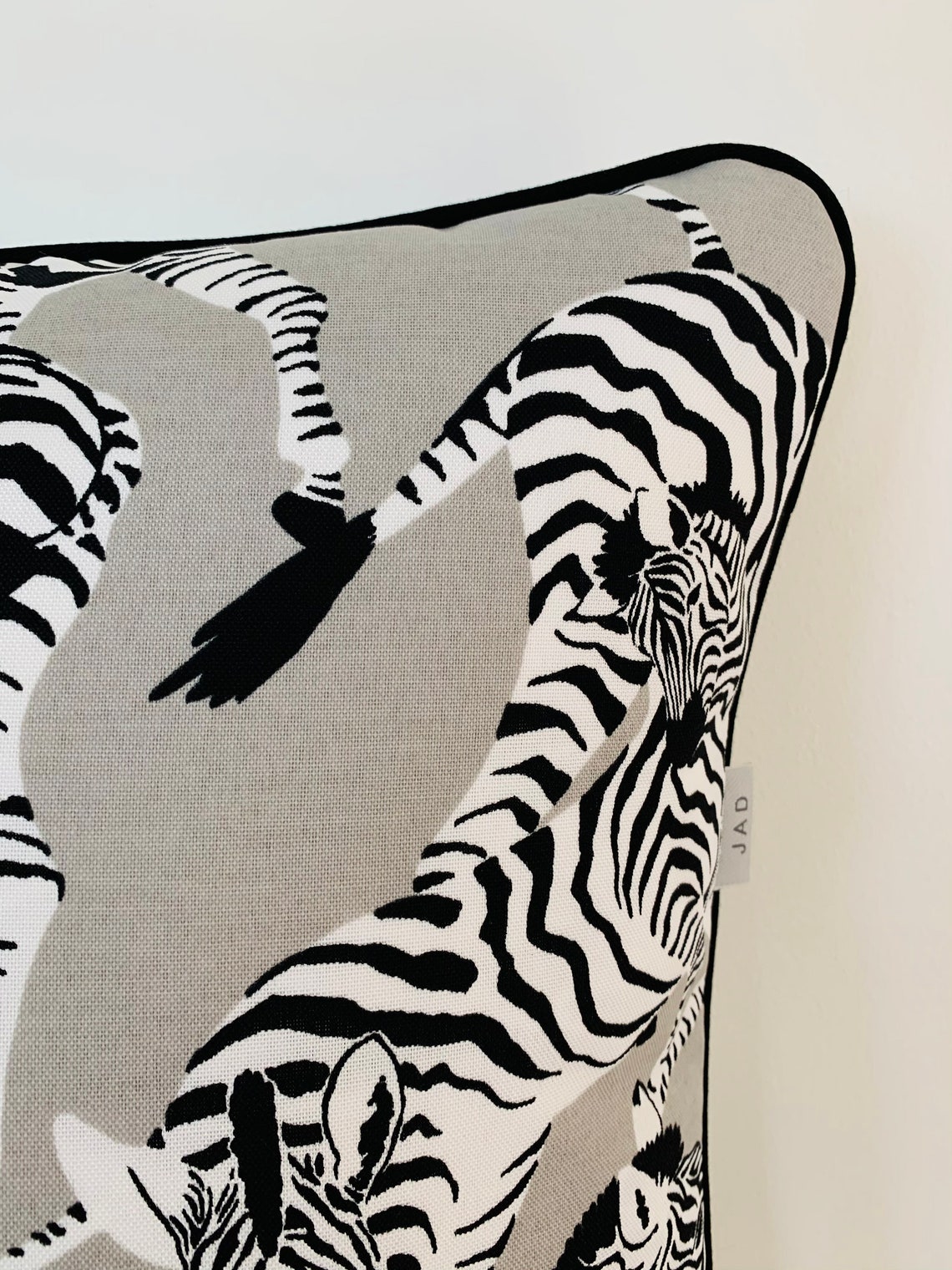 Zebra Outdoor Cushion covers Black and White Cushion Covers Etsy