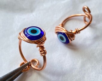 Evil Eye Ring - Etsy
