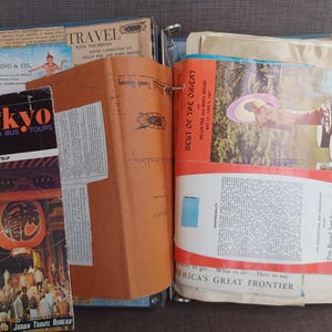 VENTA Postales efímeras de álbumes de recortes de diarios y viajes a Asia, Japón y Oriente de la década de 1960