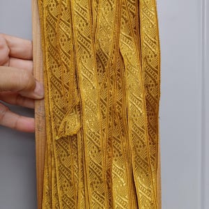 Antiek goud metallic jaren 1920 Frans lint kerkelijk militair uniform broederlijke orde gewaden versieringen kostuums naaien