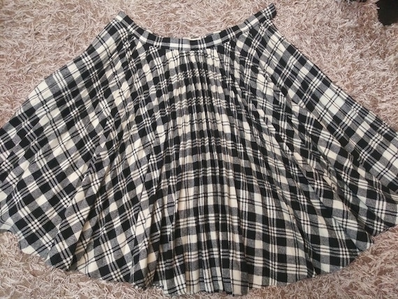 SALE Vintage 1950s plaid pleated school girl circ… - image 7