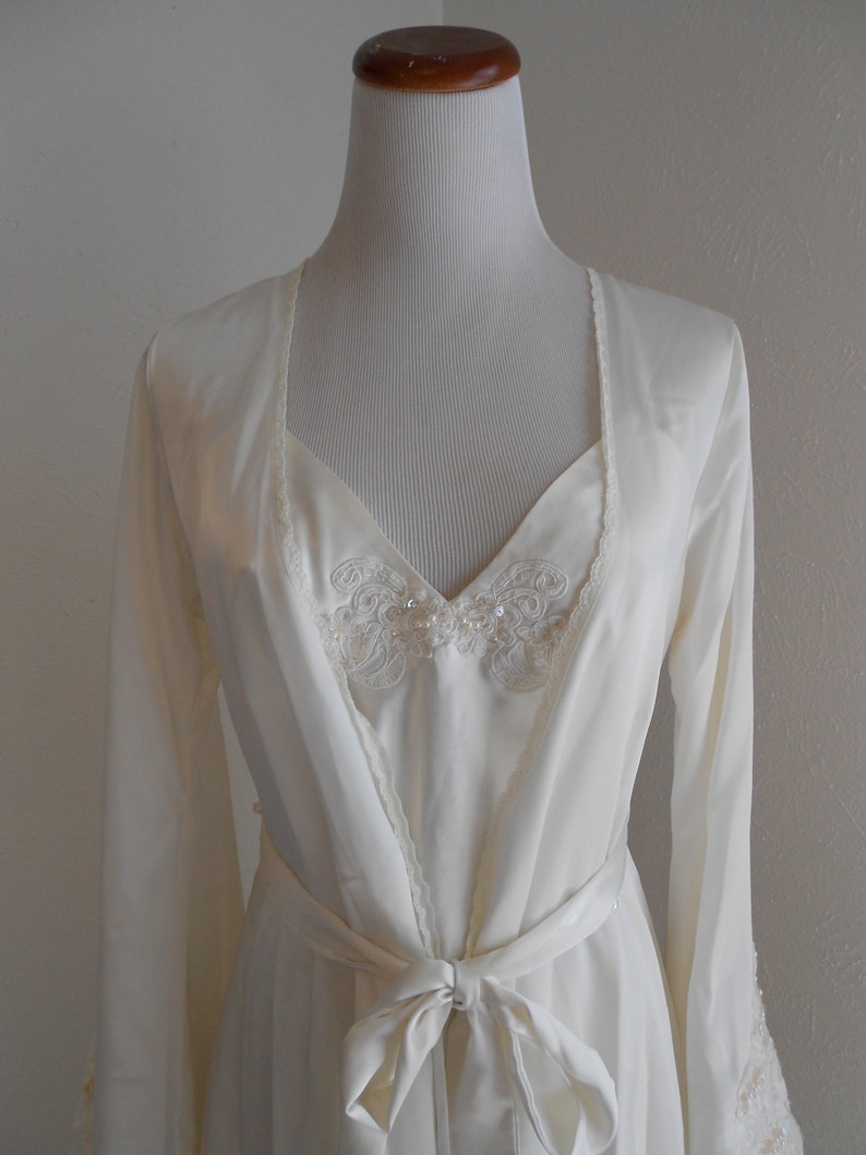 Vintage Victoria S Secret Bridal Nightie And Robe Etsy