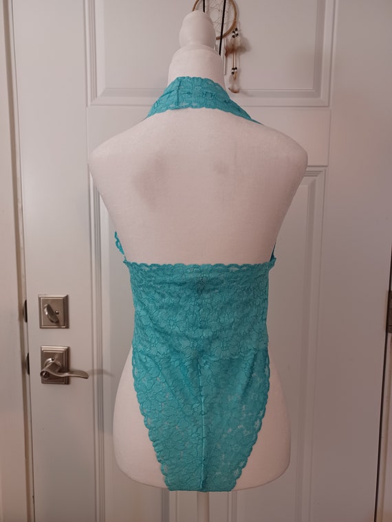 Vintage 1990s Victoria's Secret aqua turquoise se… - image 2