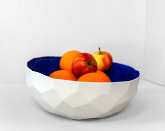 Modern porcelain fruit bowl - large bowl for fruit - decoration bowl - large plate