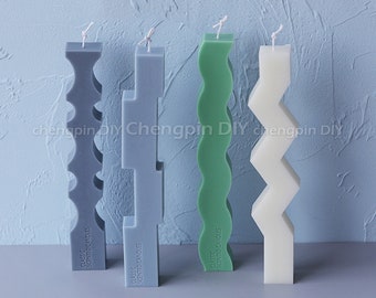 Set X 6 Candle Moulds 1 X Tray With 4 Shapes 1 X Pillar 1 X Etsy