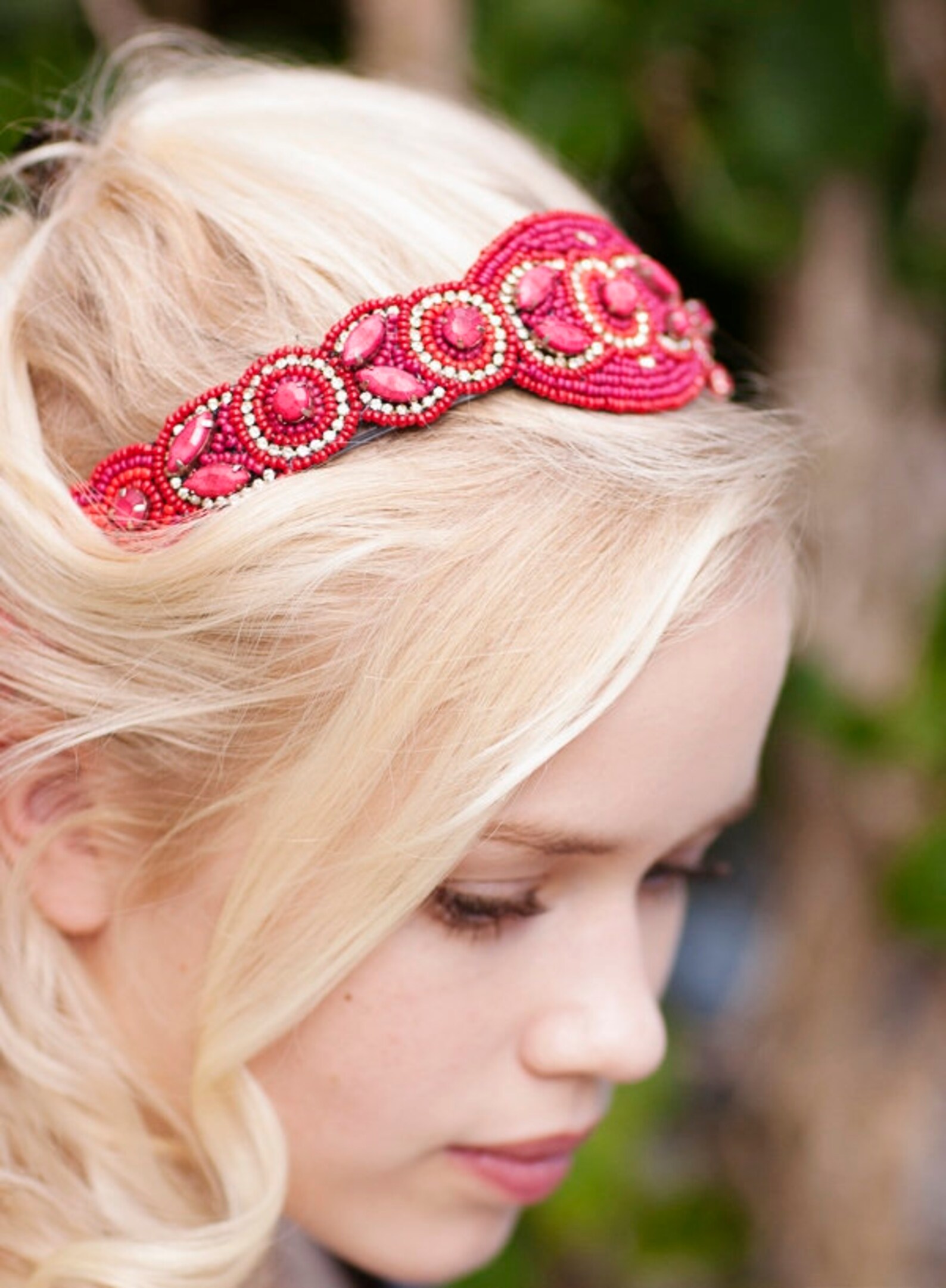 Red Hat Band Beaded Hat band Adjustable Hat Band Cowboy Etsy