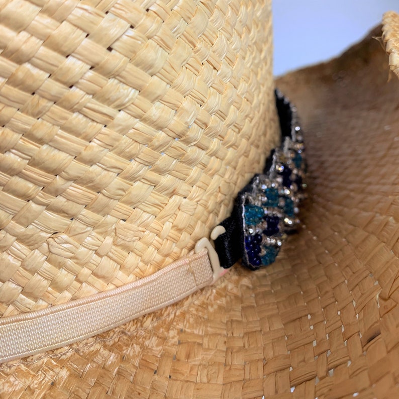 Hat Jewelry Cowboy Hat Band Photo Props Western Hat Band Adjustble Hat Band Hat Accessories Black Hat Band Beaded Hat Band