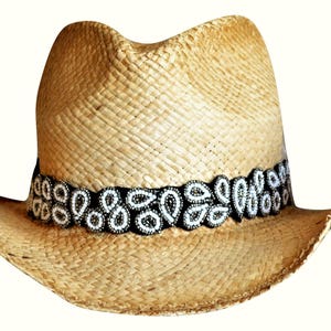 DJ Black Whipstitch Hatband main image 1