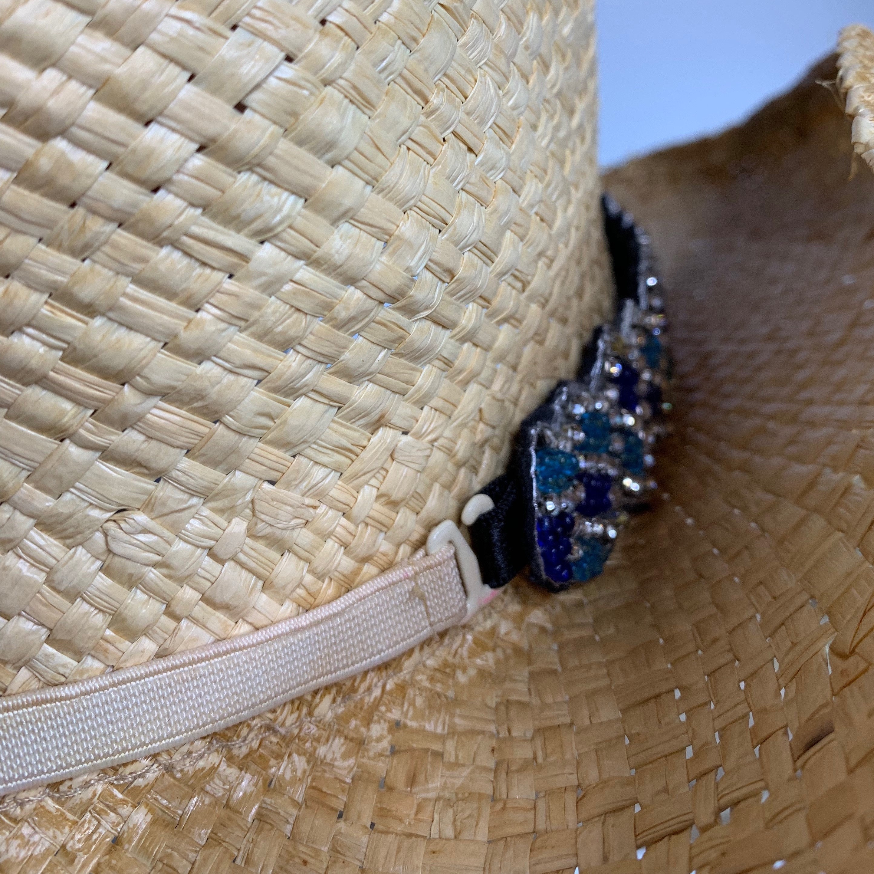 Purple Wide-Brim Hat with Paisley Band FEATHER WIDE BRIM MARDI GRAS HAT Purple – ShoeNami main image 2