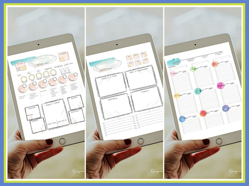 Dnd Character Sheet Mini Binder RPG Character Sheet Etsy Ireland