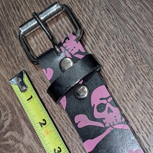 Pink Skull Belt - Etsy display picture 3
