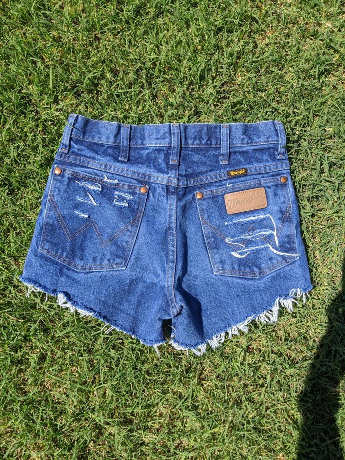 Frayed Shorts Women's tag size 28 distressed high waisted Etsy