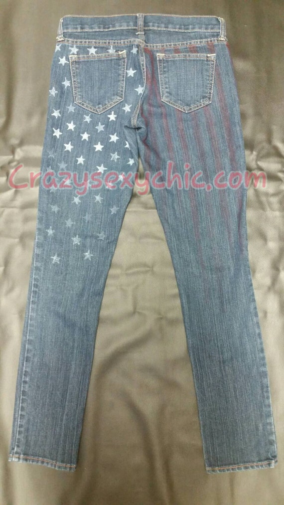 jeans with red stars