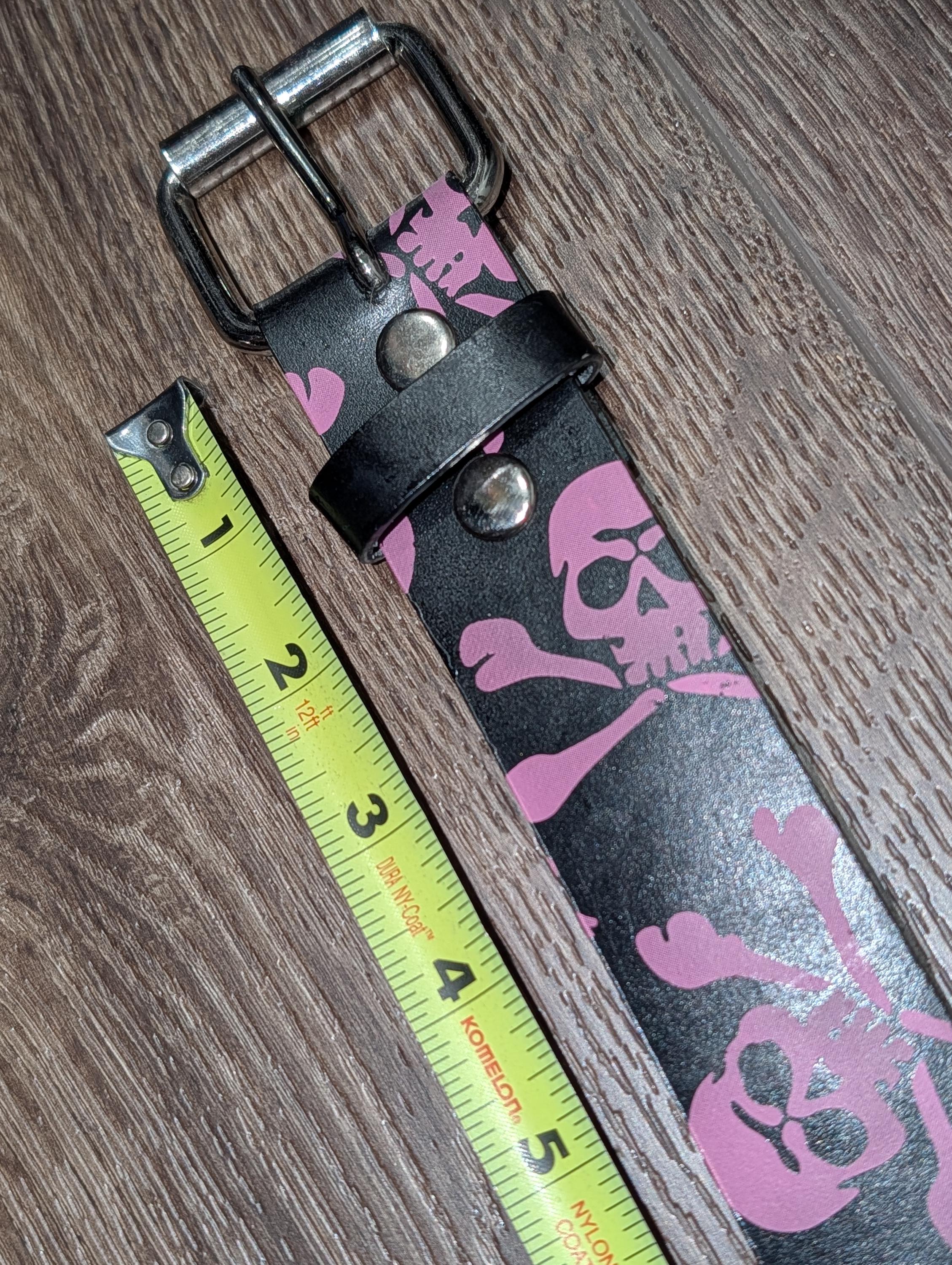 Pink Skull Belt - Etsy