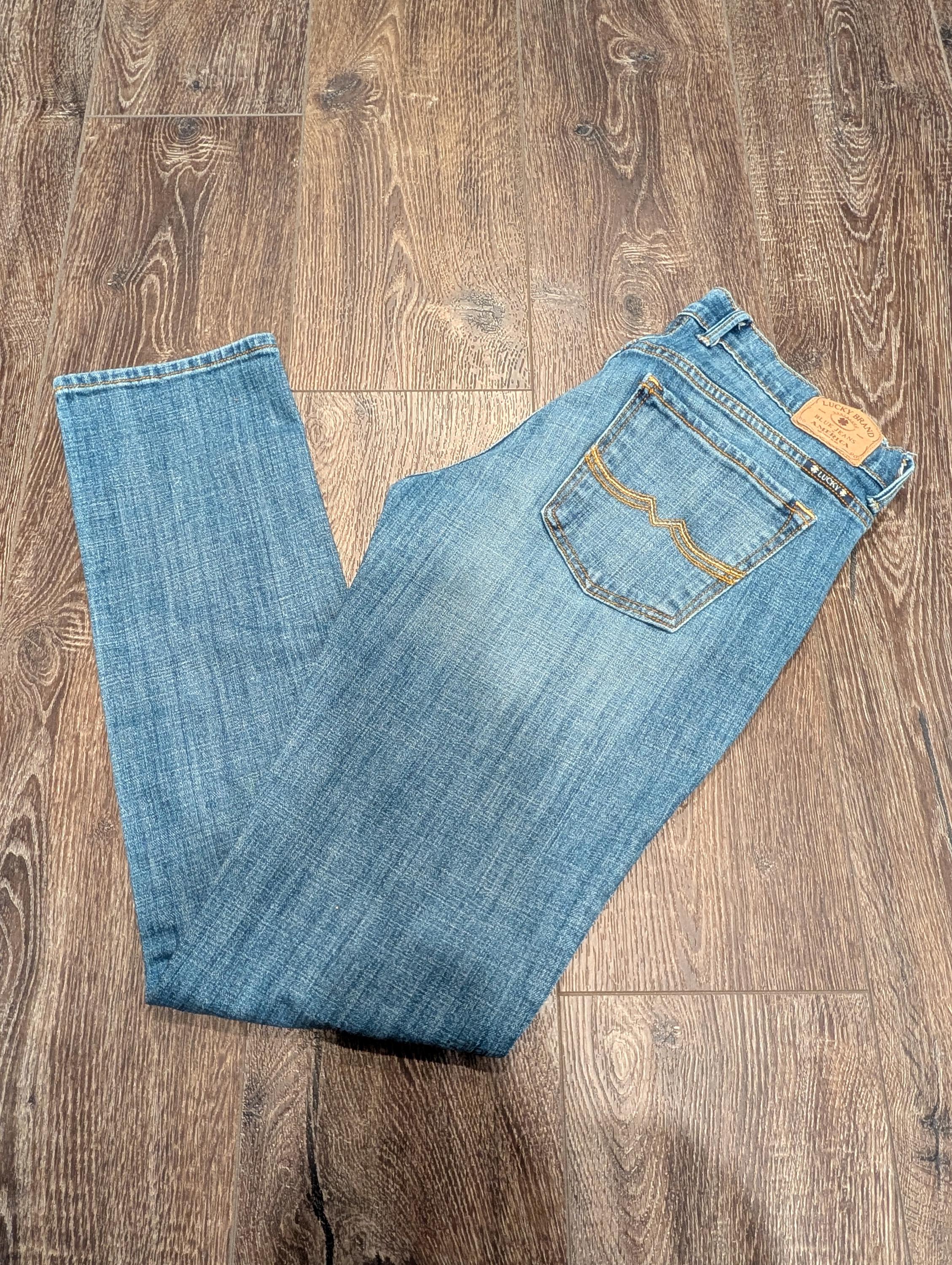Jeans Femme Lucky Brand Taille 27 - Coupe Straight Leg - Occasion Très Bon État