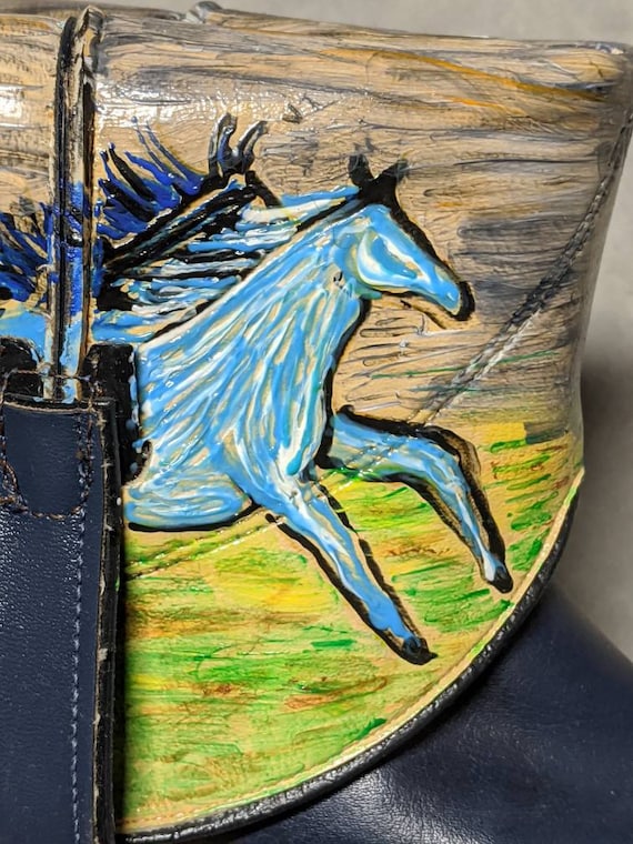 Mustang navy clearance boots