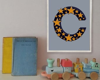 Letter C Print for Nursery or Child’s Bedroom