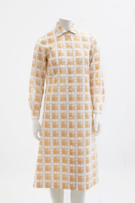 Marimekko vintage buttoned up utilitarian midi dr… - image 2