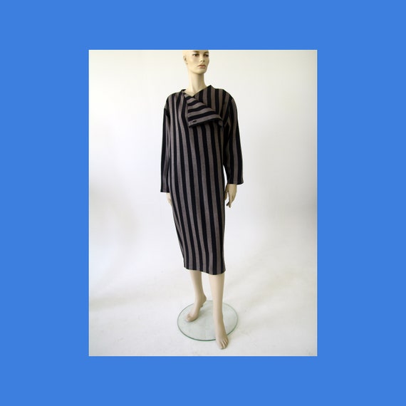 Vuokko Nurmesniemi Finnish vintage striped midi dr