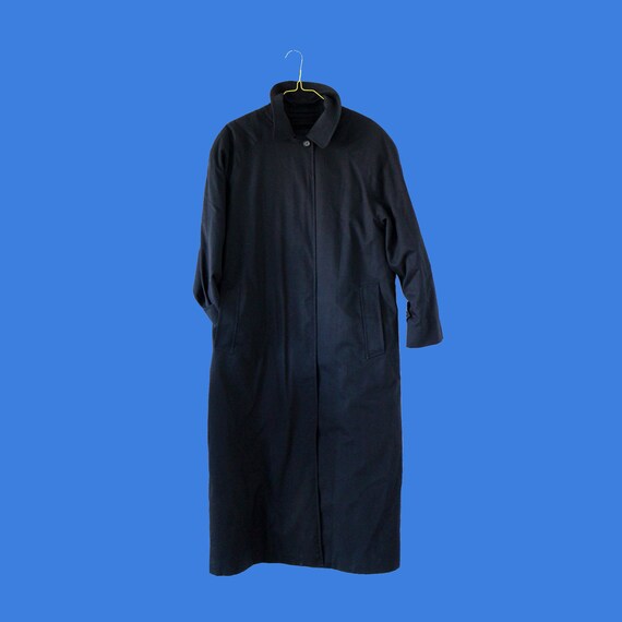 Burberry Navy Blue vintage trench coat with remova