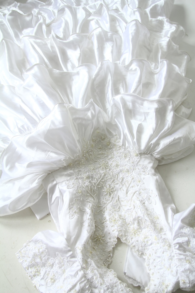 Vintage Corset Bodice Cinderella Gown Wedding Dress / 1980s - Etsy