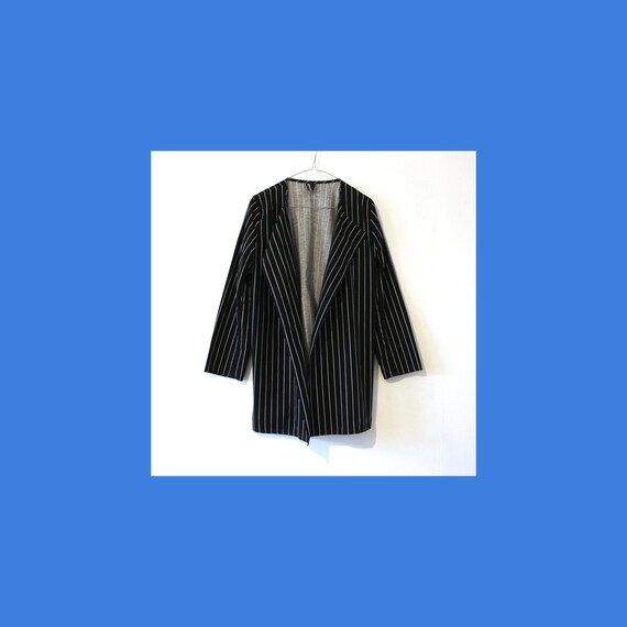 Vuokko Nurmesniemi vintage striped cotton blazer -