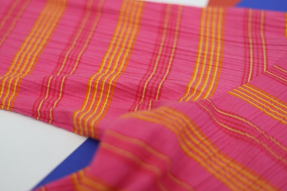 Vintage Marimekko MARJA SUNA pink striped texture… - image 5