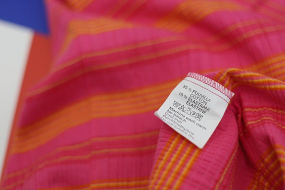 Vintage Marimekko MARJA SUNA pink striped texture… - image 6