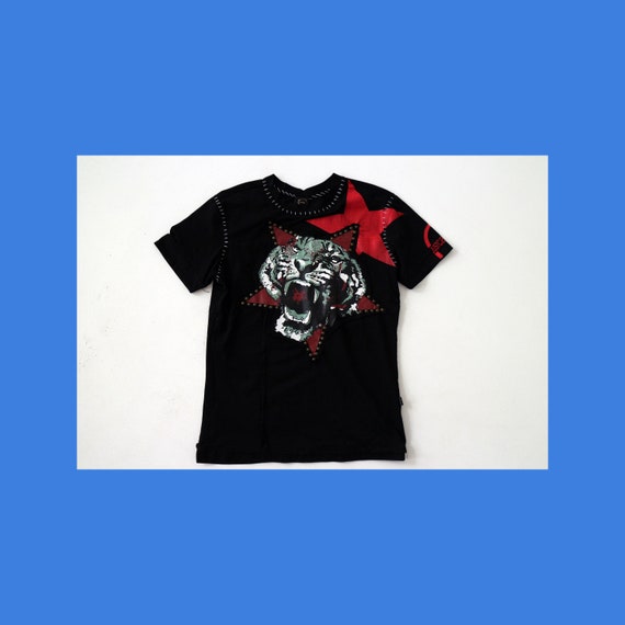 Just Cavalli Y2K tiger print T-shirt / tiger print