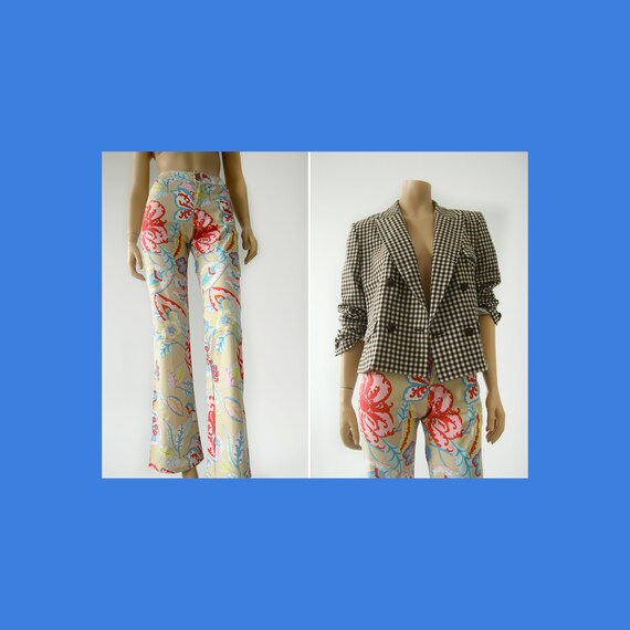 ESCADA Sport floral Y2K flared pants for women / f