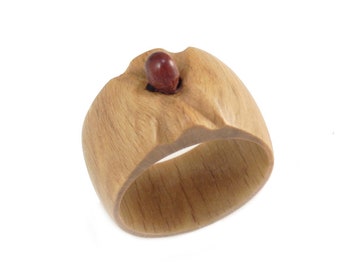 wooden ring &quot;The Pink Beech&quot;