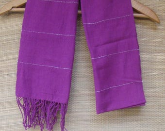 Rebozo Shawl Handwoven Cotton from Mexico