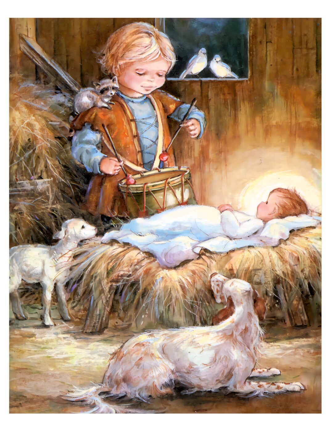 Little Drummer Boy Metal Wreath Sign, Christmas Sign, Christmas Decor