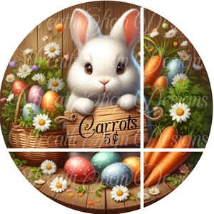 Carrots 5 cents Easter metal wreath sign, Round sign, Wreath attachment, Wreath center,plaque