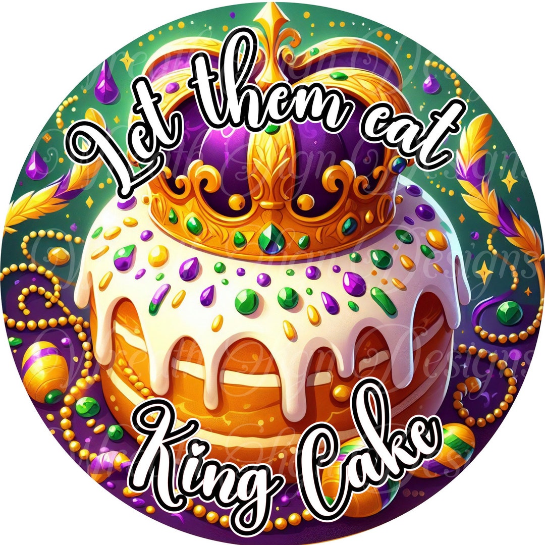 Mardi Gras King Cake, Fat Tuesday, Louisiana Holiday, Mardi Gras Beads