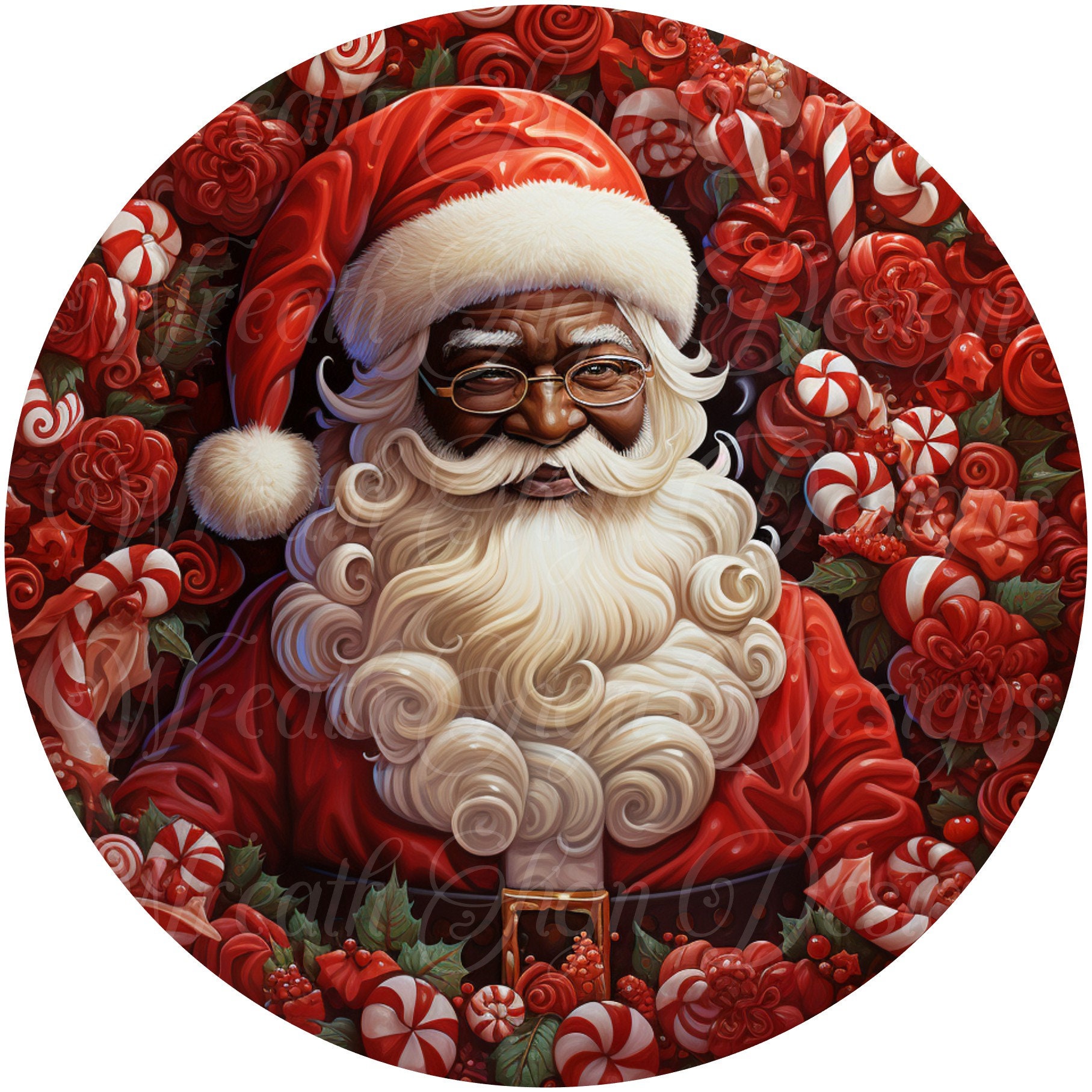 Cool Santa Claus Fabric –