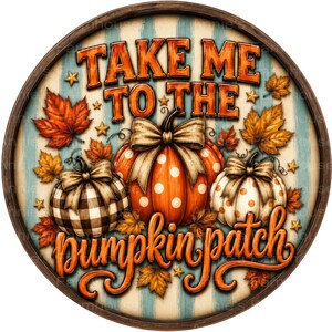 Fall pumpkinMetal Wreath Sign: Pumpkin Patch Decor