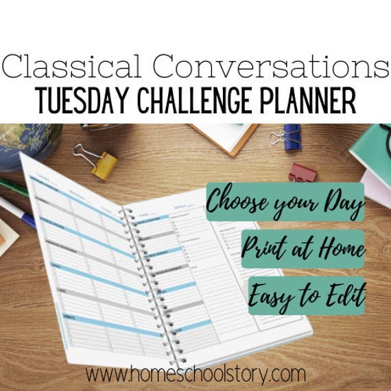 2026-2027 CC Challenge Student Planner - TUESDAY - EDITABLE