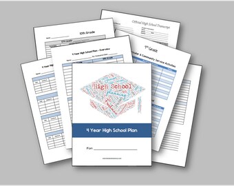 Homeschool High School Planning Kit - Portfolio - Credits - Transcript