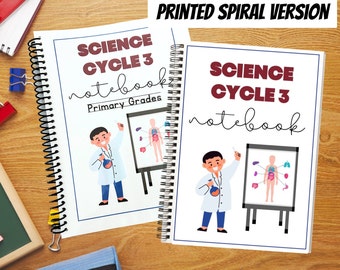 Cycle 3 Classical Conversations - Science Notebook -Journal - Memory Work - PRINTED + SPRIAL