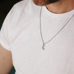Mens moon necklace new arrivals