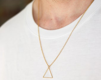 triangle pendant men